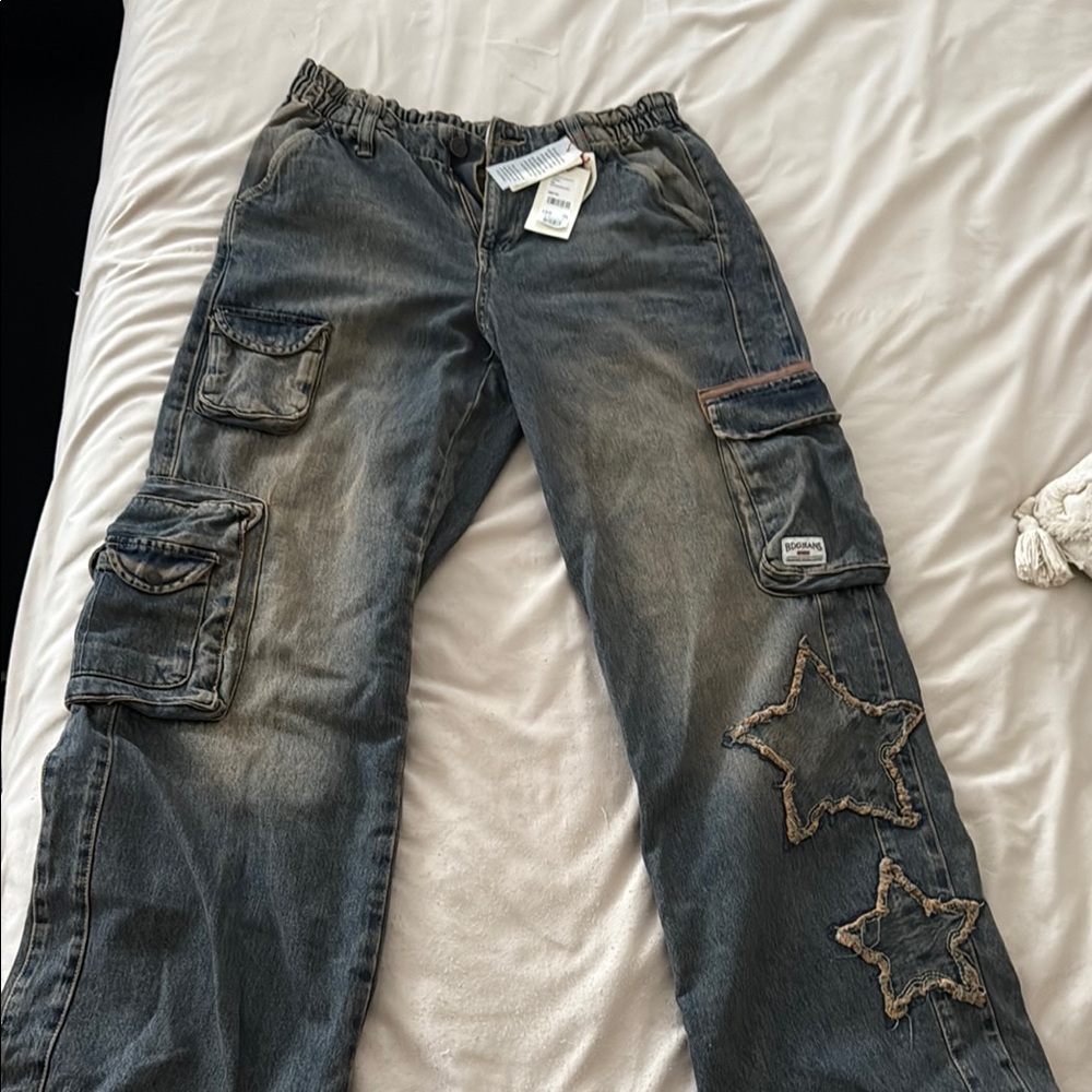Women’s  Blue Star Patch Jeans